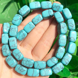 8x12mm Turquoise Stone Spacer Bead for DIY Bracelet Jewelry