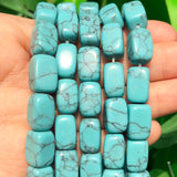 8x12mm Turquoise Stone Spacer Bead for DIY Bracelet Jewelry