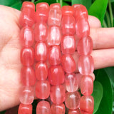Cherry Quartz Stone Beads 8x12mm Natural Loose Spacer Bead