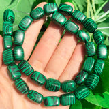 Green Malachite Stone Beads 8x12mm Natural Loose Spacer 15''