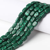 Green Malachite Stone Beads 8x12mm Natural Loose Spacer 15''