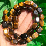 8x12mm Yellow Tiger Eye Stone Beads Natural Loose Spacer Bead for Jewelry Making