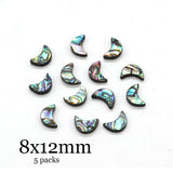 Moon Abalone Bead Charm DIY Bracelet Necklace Earrings Gift 5 Pack