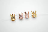 8x12mm Crown Shape Copper Spacer Beads 10pc