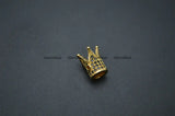 8x12mm Crown Shape Copper Spacer Beads 10pc