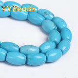 8x12mm Natural Turquoises Rice Shape Beads for Jewelry Making