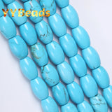 8x12mm Natural Turquoises Rice Shape Beads for Jewelry Making