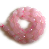 8x12mm Faceted Rose Quartz Beads for Bracelets 15''