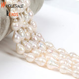 8x12mm Natural Freshwater Baroque Shape Pearl Beads Loose Beads