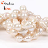 8x12mm Natural Freshwater Baroque Shape Pearl Beads Loose Beads