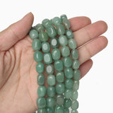 8x12mm Green Aventurine Loose Beads Square Tube Shape for Jewelry Making