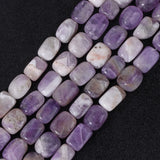 8x12mm Natural Stone Beads Amethysts Tiger Eye Spacer for Jewelry Making DIY