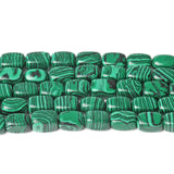 8x12mm Green Malachite Cube Loose Beads for Jewelry Making