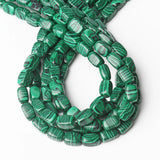 8x12mm Green Malachite Cube Loose Beads for Jewelry Making