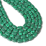8x12mm Green Malachite Cube Loose Beads for Jewelry Making