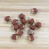 8x12mm Rose Crystal Faceted Pendant for Jewelry Making