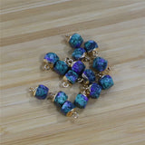 8x12mm Rose Crystal Faceted Pendant for Jewelry Making