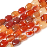 8x12mm Red Agate Tube Beads for Jewelry Making