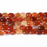 8x12mm Red Agate Tube Beads for Jewelry Making