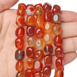 8x12mm Red Agate Tube Beads for Jewelry Making