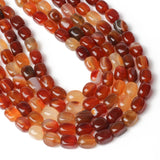 8x12mm Red Agate Tube Beads for Jewelry Making