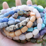 8x12mm Natural Stone Beads Bracelet DIY Making