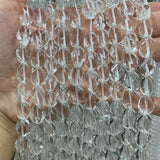 8x12mm Clear Quartz Beads 15'' Twist Olive DIY Crystal Loose Beads
