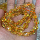 8x12mm Citrine Beads Olive Twist DIY Loose Beads