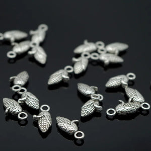 Antique Silver Corn Ears Charms Beads Tibetan Silver for DIY Jewelry