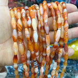 8x15mm Sardonyx Oval Beads Red Agate Matter Loose Spacer Beads 15 inch
