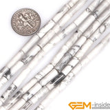 Natural Stone Beads 8x16mm, 4x13mm Column Tube Loose Beads Strand