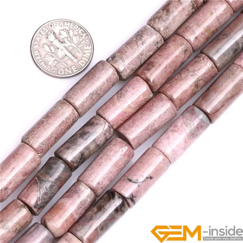 Natural Stone Beads 8x16mm, 4x13mm Column Tube Loose Beads Strand