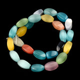 8x16mm Mixed Twist Cat Eye Beads Loose Moon Stone Beads For Jewelry Making