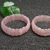 Pink Rose Quartzs Bead Bracelet for Women - Gift Jewelry Accessory