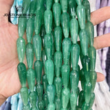 8x30mm Green Chalcedony Water Drop Beads for Jewelry Making