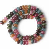 8x5mm Tourmaline Jades Rondelle Beads for DIY Jewelry Making