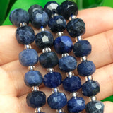 8x6mm Faceted Sodalite Stone Beads Rondelle Spacer for Jewelry Making