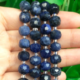 8x6mm Faceted Sodalite Stone Beads Rondelle Spacer for Jewelry Making
