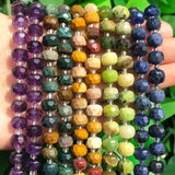 8x6mm Faceted Amethysts Mookaite Chrysoprase Stone Beads