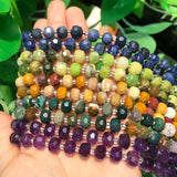 8x6mm Faceted Amethysts Mookaite Chrysoprase Stone Beads