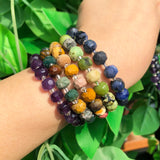 8x6mm Faceted Amethysts Mookaite Chrysoprase Stone Beads