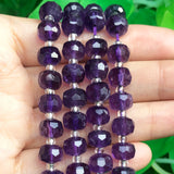 8x6mm Faceted Amethysts Mookaite Chrysoprase Stone Beads
