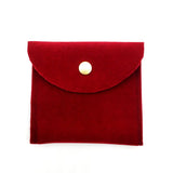 8x8cm Velvet Envelope Jewelry Gift Pouch with Snap Fastener