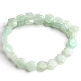 8x8mm Natural Turquoises Agates Unakite Stone Beads Faceted Hexagon Shape