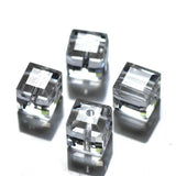 8x8mm Square Austrian Crystal Beads 100pcs/lot Cube Glass Loose Spacer Bead