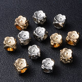 8x9mm Silver Colors Flower Plastic Loose Spacer CCB Beads Lot