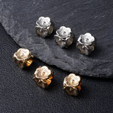 8x9mm Silver Colors Flower Plastic Loose Spacer CCB Beads Lot