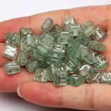 8x9mm Starry Sky Acrylic Letter Beads Two Hole Spacer DIY Tila Bracelet