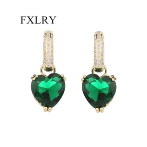 Sweet Temperament Earrings: Heart Shaped Clasp