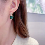 Sweet Temperament Earrings: Heart Shaped Clasp